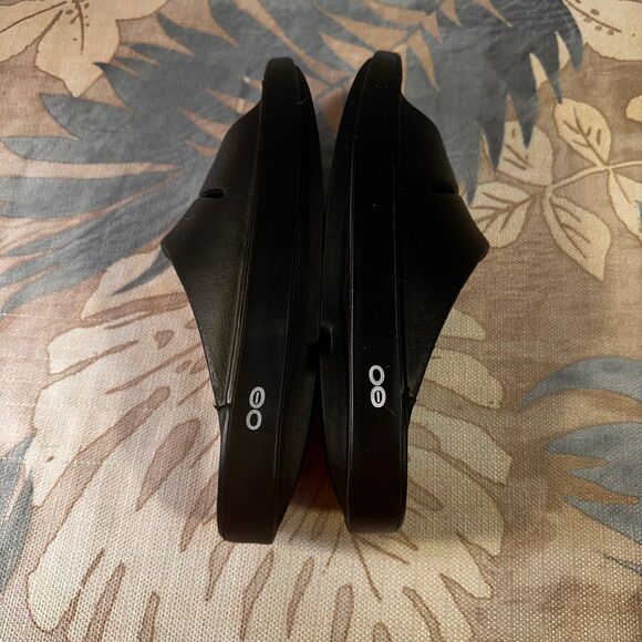 OOFOS OOahh Recovery Sandals Sport Slide On Black Women’s Size 7 - Picture 11 of 12